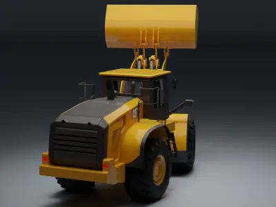 Wheel loader Free 3D model