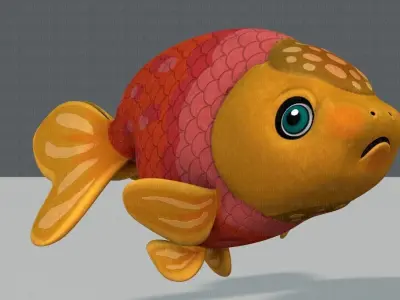 Fish V03 Low-poly 3D model
