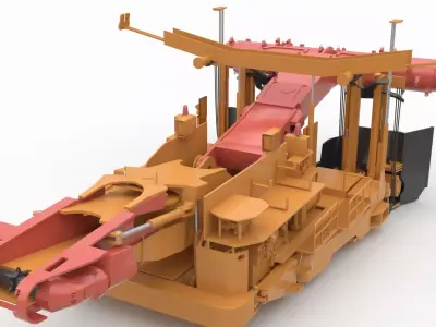 Anchor Digging Integrated Machine 3D model