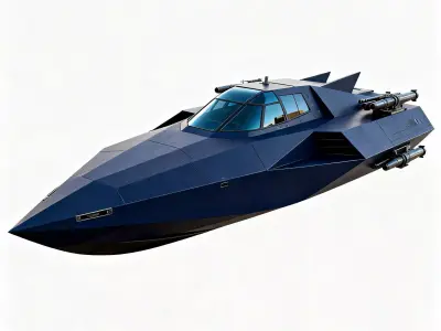 Stealth Riverine Interceptor 3D Model Low-poly 3D model