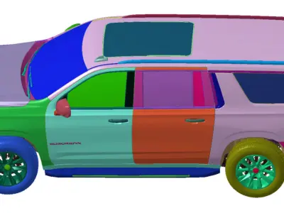 Chevrolet Suburban Premier 2021 Vehicle 3d scan model 3D model