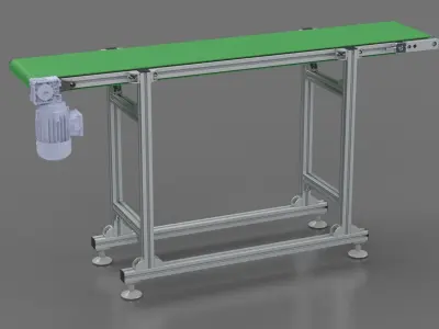 Conveyor belt with belt 3D model