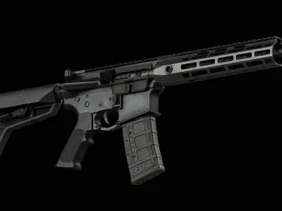 AR 15 Colt Low-poly 3D model