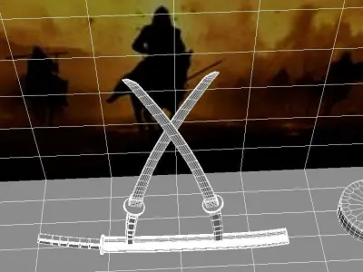 High Quality Photoreal Katana Sword 3D Model Free 3D model