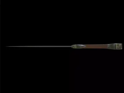 Knife Series 01 PBR 4K Damascus Steel 3D model