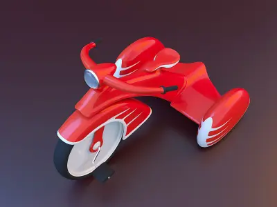 Vintage trike 3D print model