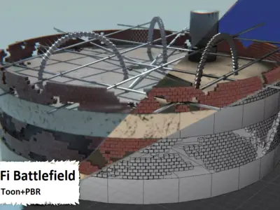 Sci-Fi Battlefield 3D print model