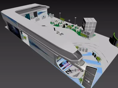 Future Mobility Experience Exhibition Hall 3D model