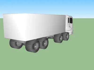 Hyundai HD320 Truck Low-poly 3D model
