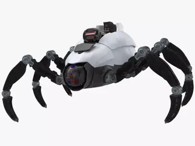Sci-Fi Spider Low-poly 3D model
