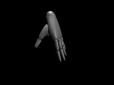 Hand of a female robot Free 3D model