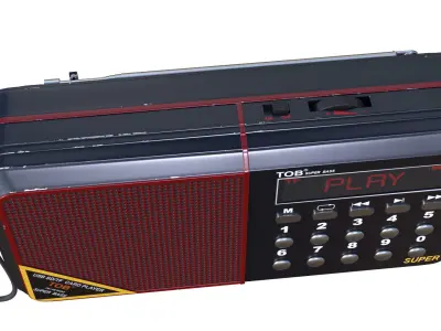 Radio 3D model get