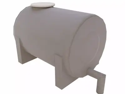Roof Water Tank  Low-poly 3D model