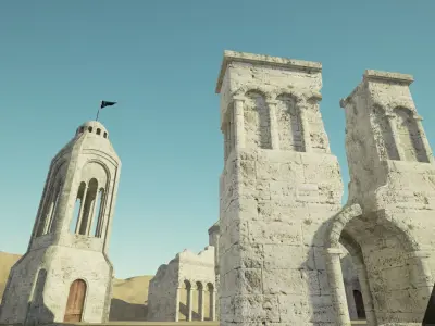 Medieval Ruins pack Unreal Engine 3D model