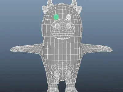 Cow stylized Low-poly 3D model