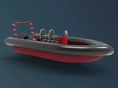Rigid Inflatable Boat 3D model by wayokama72