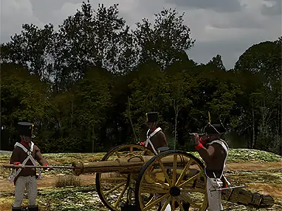 Napoleonic Austrian Artillery 3D model