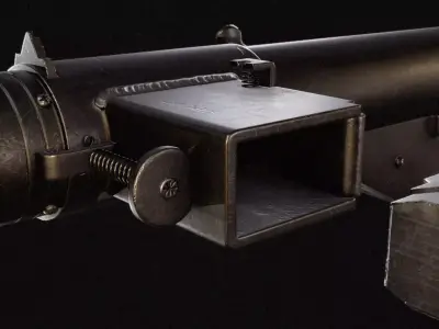 Sten Mk 2 Low-poly 3D model