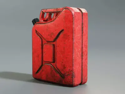 Gas Can Low-poly 3D model shop