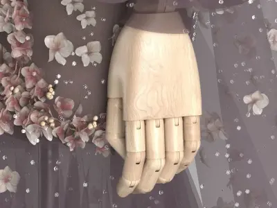 Dress flower 3D model