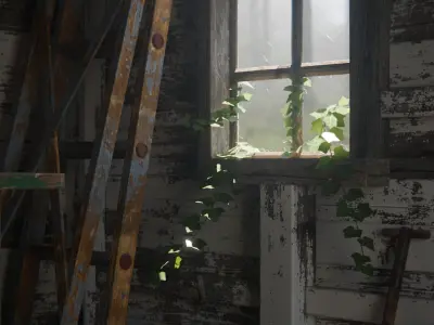 Old Tool Shed 3d Scene 3D model