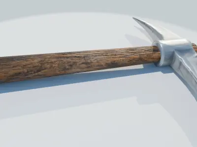 Mining Pickaxe Low-poly 3D model