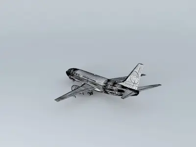 OLD Shenzhen Airlines Boeing 737 300 Free 3D model