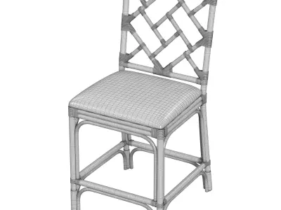Hampton Chippendale Counter Stool 3D model