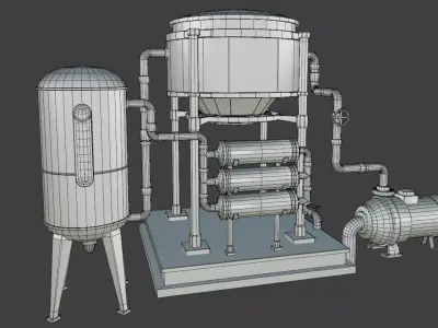 Post-apocalyptic Water purifier 3D model