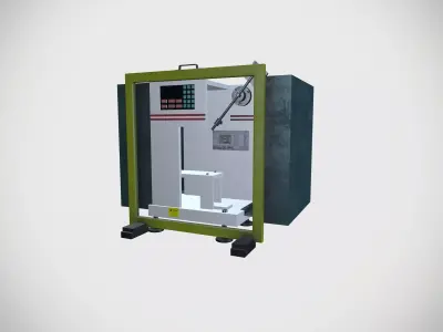 Chemical test Machine Low-poly 3D model