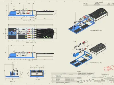 Loading station for LPG trucks 3D model