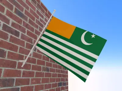 Flag of Azad Kashmir Free 3D model