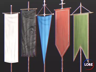 Medieval Collection Flags and Banners Pack
