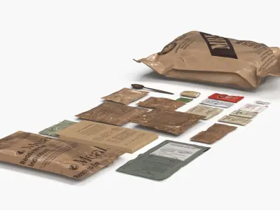  US Military MRE Ration Pack with Food 