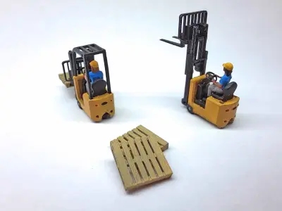 N Scale Small Forklift Free 3D print model