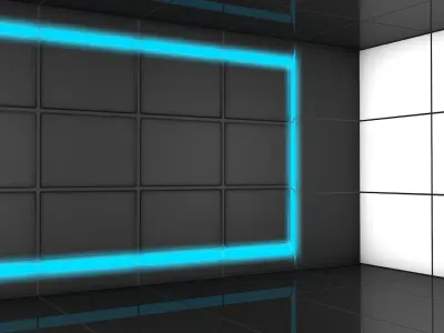Sci Fi Room Low-poly 3D model 42