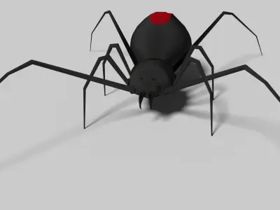 Spider with eyes 3D model