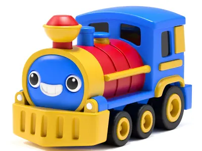CHOO - Cartoon Toy Train 3D print model