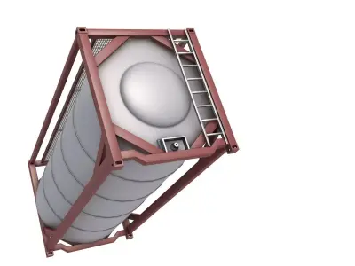  Fluid Tank Container 3D model