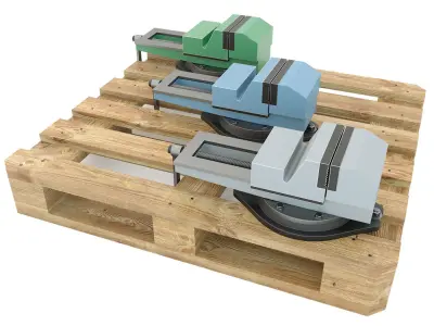 Machine tool table vise press 3D model