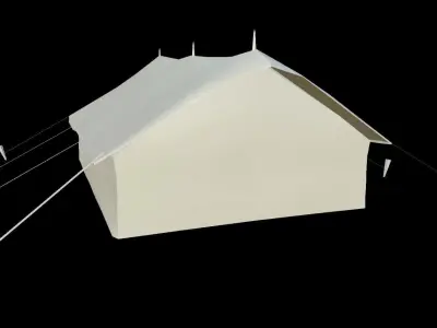 Military Tent Low-poly 3D model order
