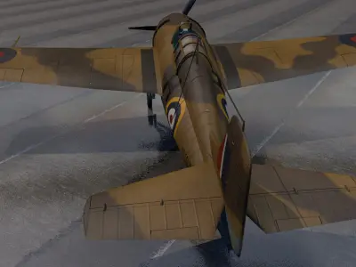 Grumman Martlet Mk-2 - RN 3D model