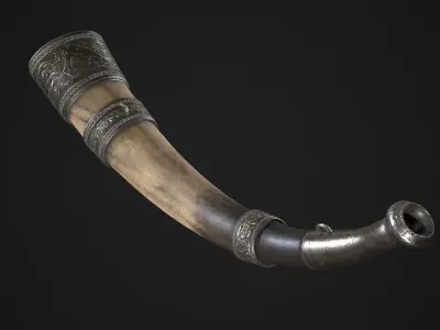 Hunting Horn 3D model