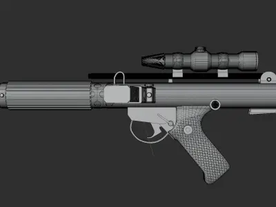 DH-17A Blaster 3D model