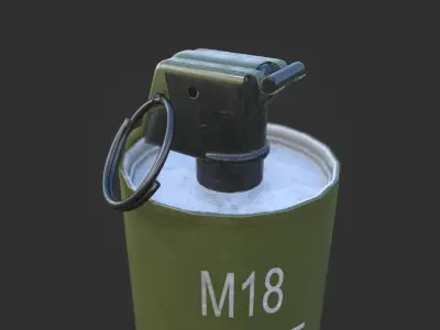 Smoke Grenades Low-poly 3D model