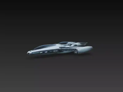 Sci-Fi Sleek Interceptor Scout Fighter 3D Print STL 3D print model