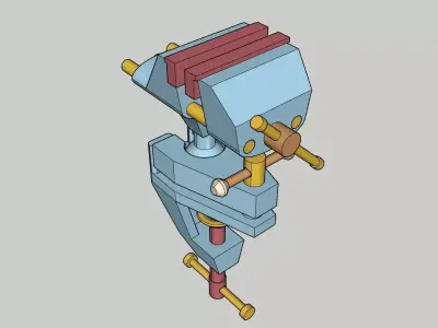 Rotary vise 3D model