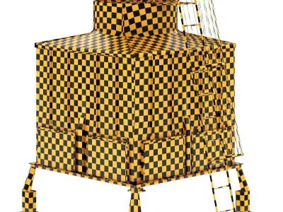 Roof top cooling unit 3D model get