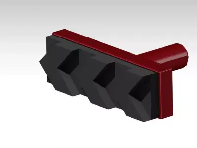 Bicycle Replacement Brake Shoe  Free 3D model