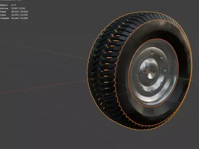 Car Tire 3D model